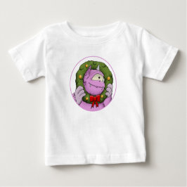 Un monstruo Navidad milagra una camiseta bebé