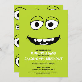 ¡Un Monstruo Verde! Invitación de Fiesta de Monstr