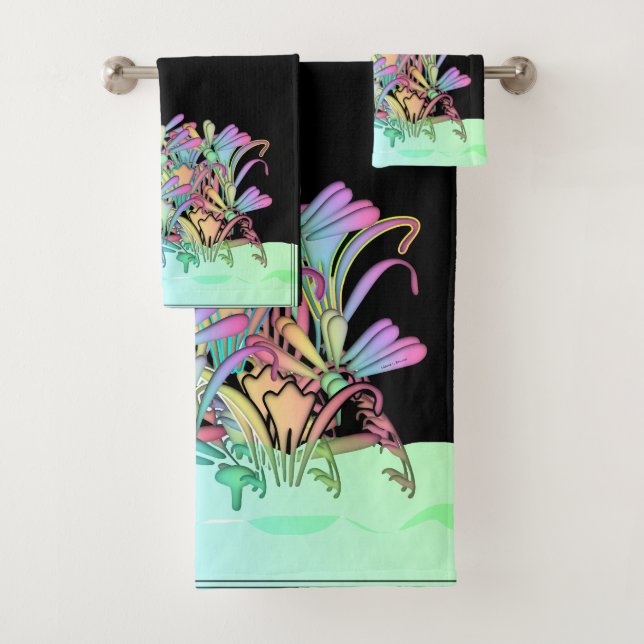 Un Montón De Flores Pastel Negro (In situ)