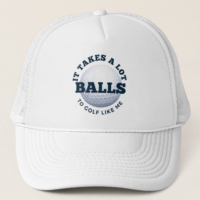 Un Montón De Gorras De Golf De Balls, Famosos Golf (Anverso)