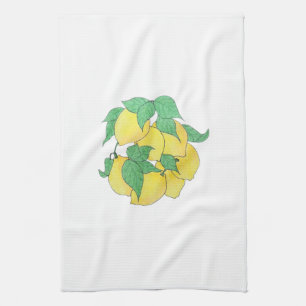 Un montón de limones Toalla de cocina