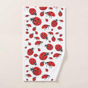 Un montón de patrones de suerte de Ladybugs