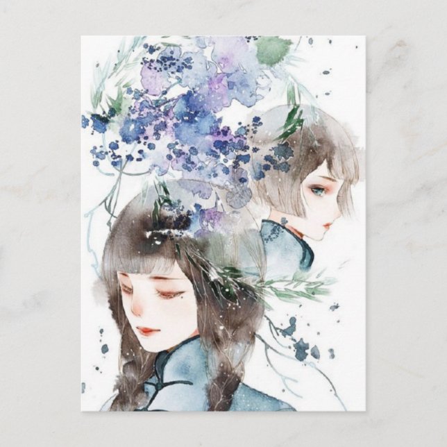 Un mundo de fantasía y belleza, postal (Anverso)