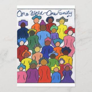 Un mundo, una familia, invitación multicultural
