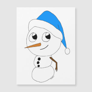 un muñeco de nieve chibi    