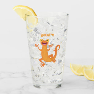 Un naranja alegre y lindo bailando