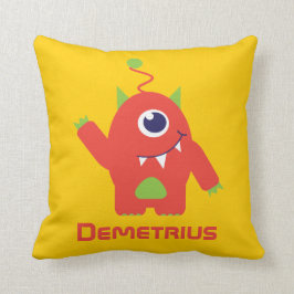 Un naranja extranjero observado y almohada