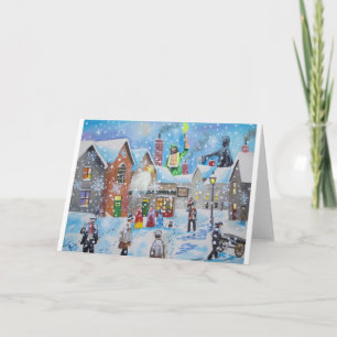 un Navidad Carol Scrooge y los tres fantasmas