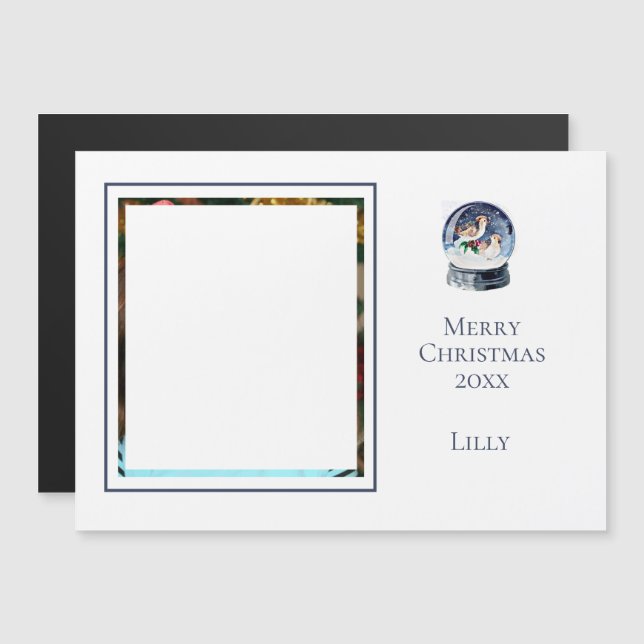 Un Navidad de fotos pequeño, Globe de nieve (Anverso/Reverso)