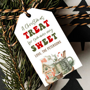 Un Navidad trata a alguien muy dulce etiqueta de f