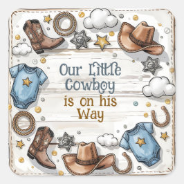 Un niño pequeño va camino a los Pegatinas de Baby 