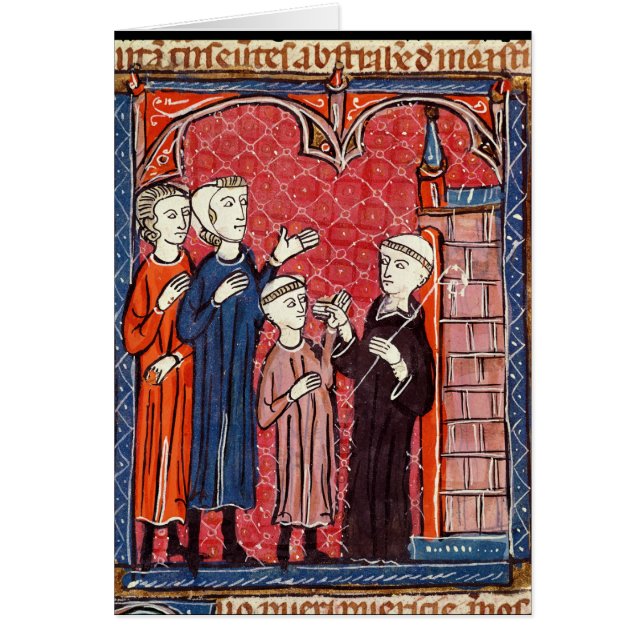 Un niño traído a un monasterio por sus padres (Frente)