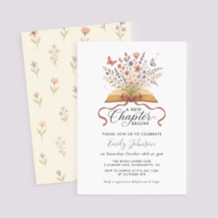 Un nuevo capítulo de invitación a Baby Shower de F
