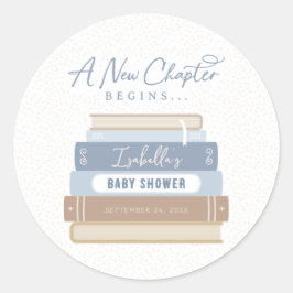 Un nuevo capítulo inicia Pegatina de Baby Shower