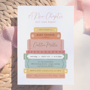 Un Nuevo Capítulo   Tarjeta de Invitación de Cumpl