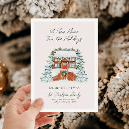 Un Nuevo Hogar Para Las Fiestas Tarjeta De Navidad
