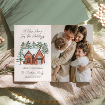 Un Nuevo Hogar Para Las Fiestas Tarjeta De Navidad