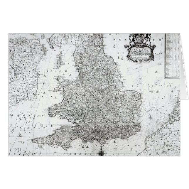 Un nuevo mapa del Reino de Inglaterra (Anverso (Horizontal))