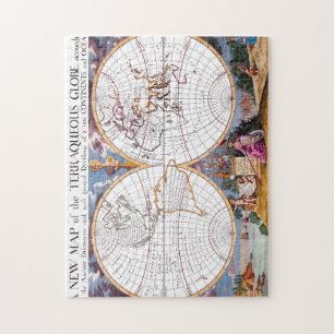 Un nuevo mapa del rompecabezas terráqueo del globo