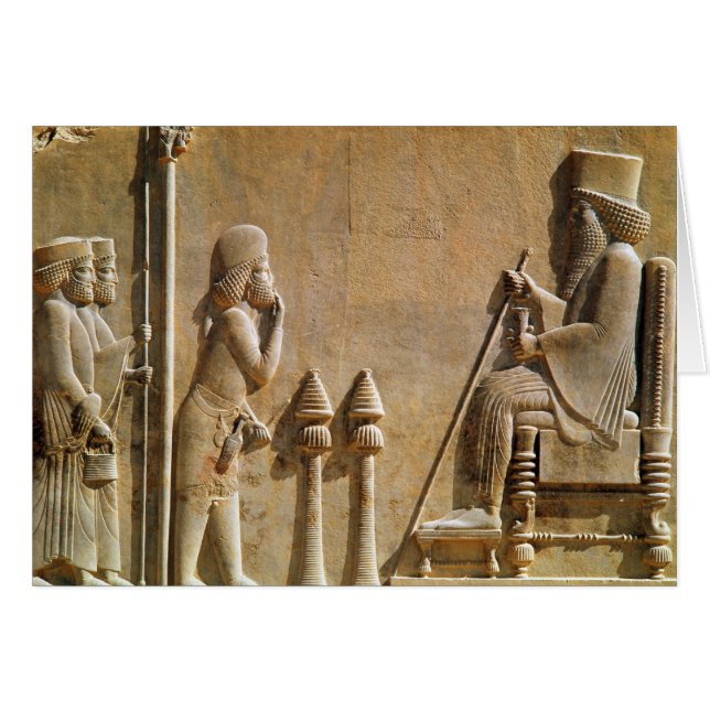 Un oficial mediano que paga homenaje a rey Darius (Anverso (Horizontal))