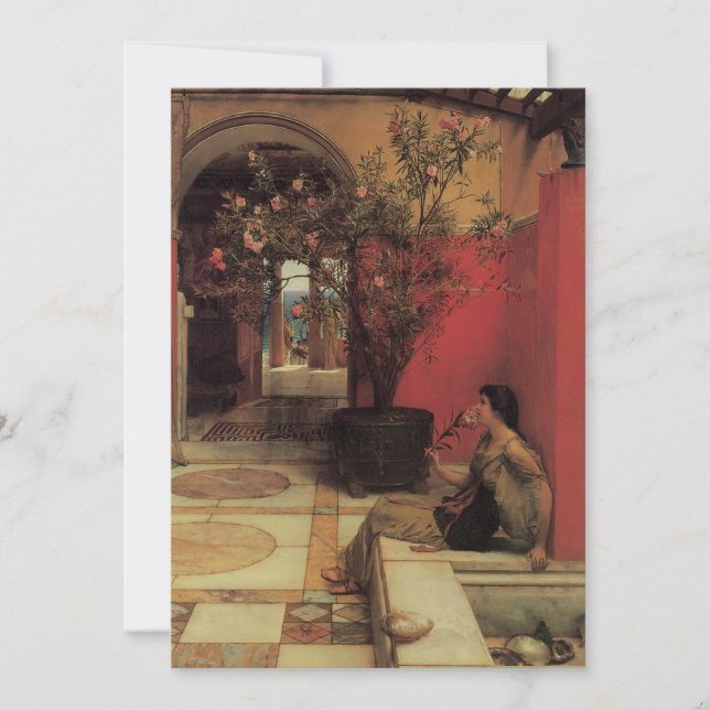 Un Oleandro de Alma Tadema, Flores Vintage (Anverso)