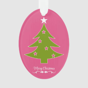 Un ornamento de Navidad Rosa