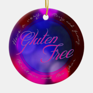 Un ornamento libre del gluten - para el árbol de