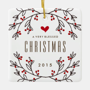 Un ornamento muy bendecido de la foto del navidad