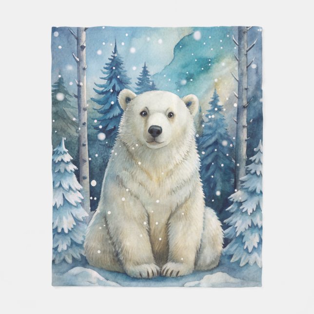 Un oso polar en invierno (Anverso)