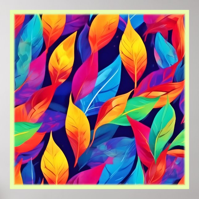 Un otoño vibrante deja arte abstracto (Frente)