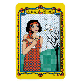 Un Pájaro En El Imán Flex Hand_B 6"x4"