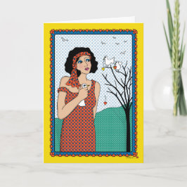 UN PÁJARO EN LA Tarjeta HAND_B_Greeting