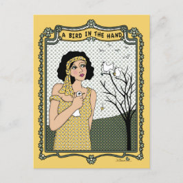Un pájaro en la tarjeta postal Hand_C_