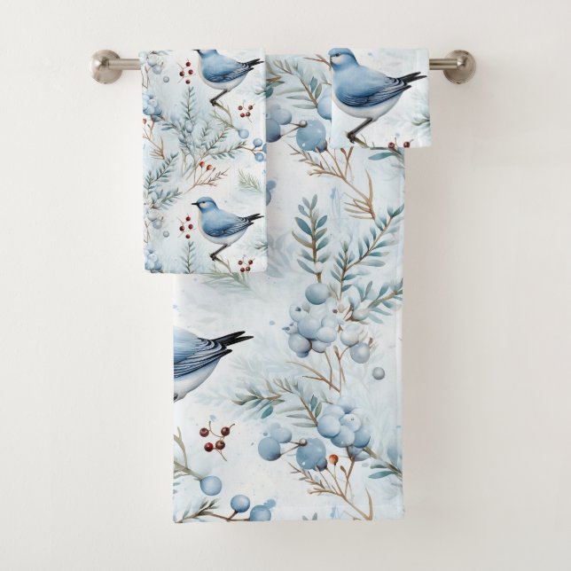 Un pájaro en un frío invierno - (In situ)