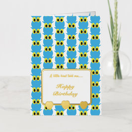 Un pájaro pequeño me dijo a las Lechuzas Azules Fe