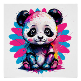 Un Panda Personalizado no 1 Poster brillante