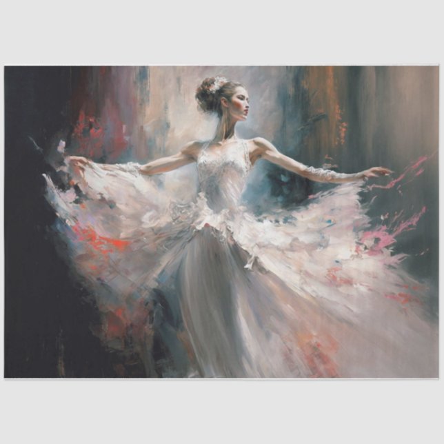 Un papel de tejidos de danza de los colores (Anverso)