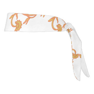 un papel pintado en blanco y naranja con un diseño