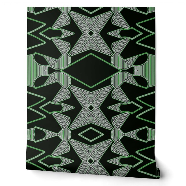 Un papel pintado texturizado verde "Ratti_Creative (Desenrollar)