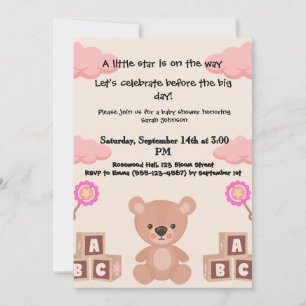 Un paquete de invitaciones a la ducha para bebés