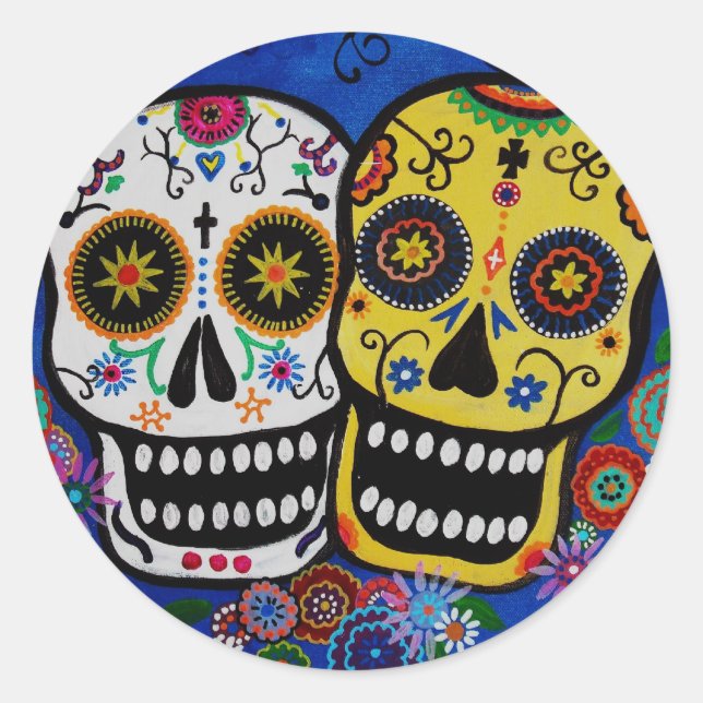 UN PAR DE DÍAS DE LOS PEGATINAS MUERTOS (Anverso)
