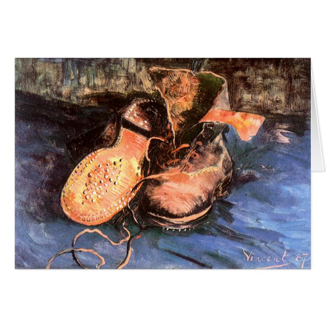 Un par de zapatos, Vincent van Gogh (Anverso (Horizontal))