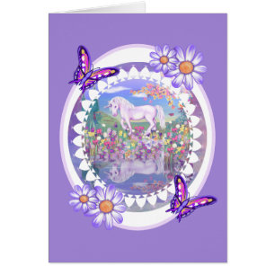 Un paraíso morado tarjeta de agradecimiento