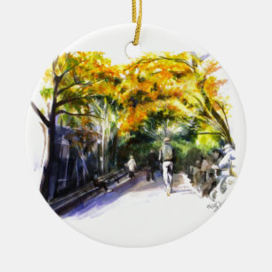 Un paseo a través del ornamento del parque