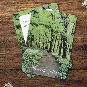 Un paseo por el bosque Tarjeta de agradecimiento