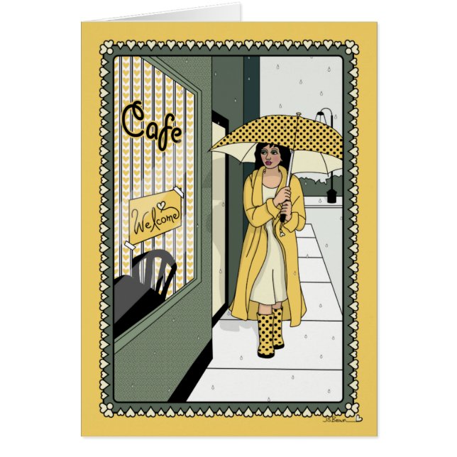 Un paso en una tarjeta Time_C_Greeting (Frente)