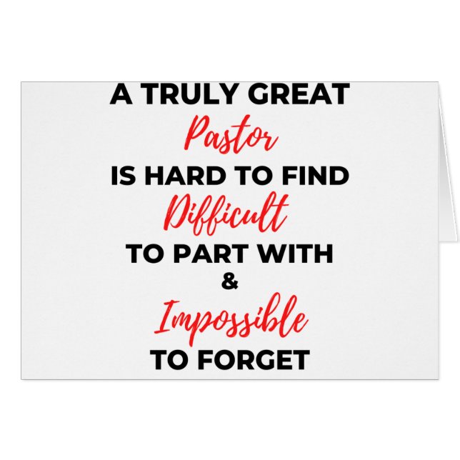 Un Pastor Verdaderamente Grande Es Difícil De Enco (Anverso (Horizontal))