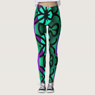 Un patrón abstracto "Ratti_Creative_Arts" Leggings