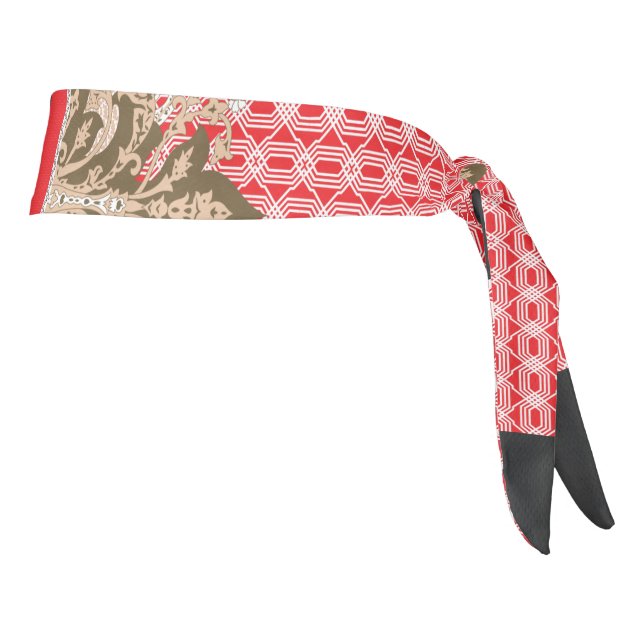 un patrón de puntos cruzados con un borde rojo (Girar 90)