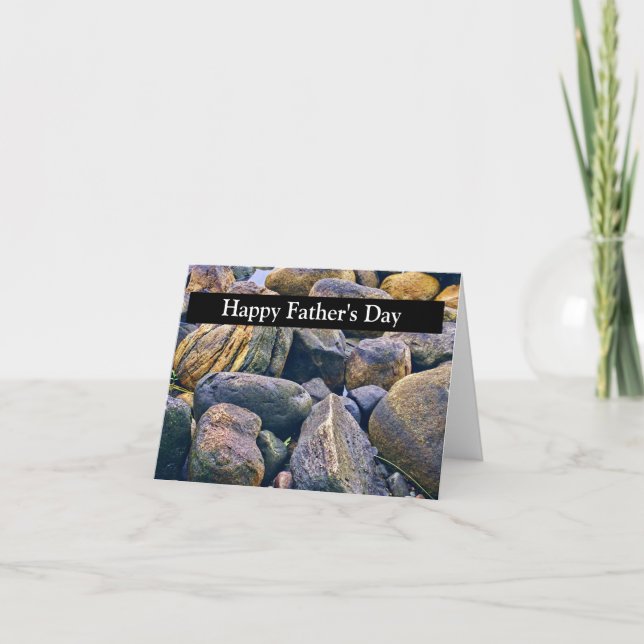 un patrón de tarjeta de rocas pequeñas y redondead (Anverso)